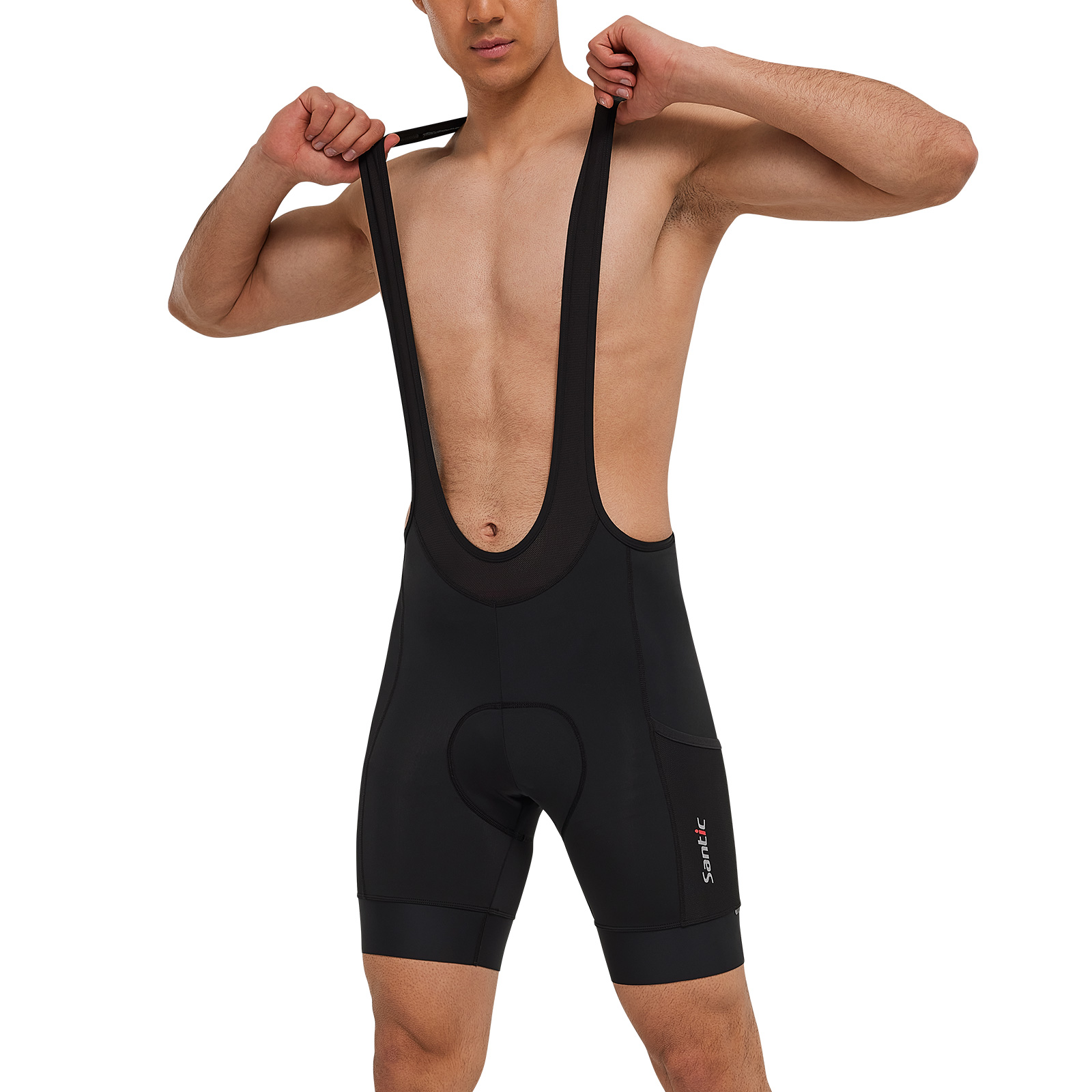 Race Bib - Santic Pantaloncini con bretelle da ciclismo