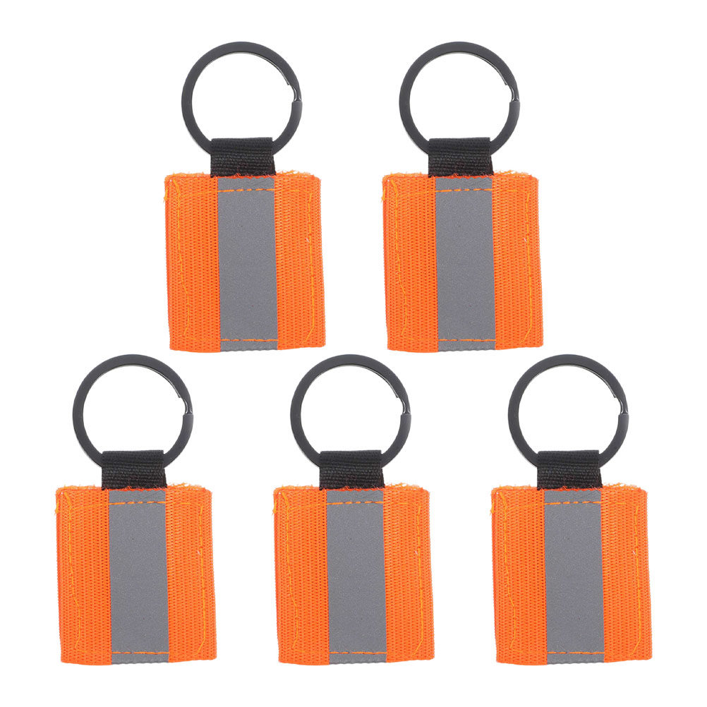 Running Visibility Gear - 5 pezzi di portachiavi riflettenti, con