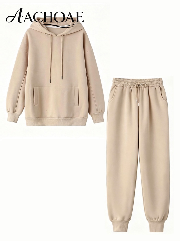 Joggers Pants - AACHOAE Tuta da donna con cappuccio