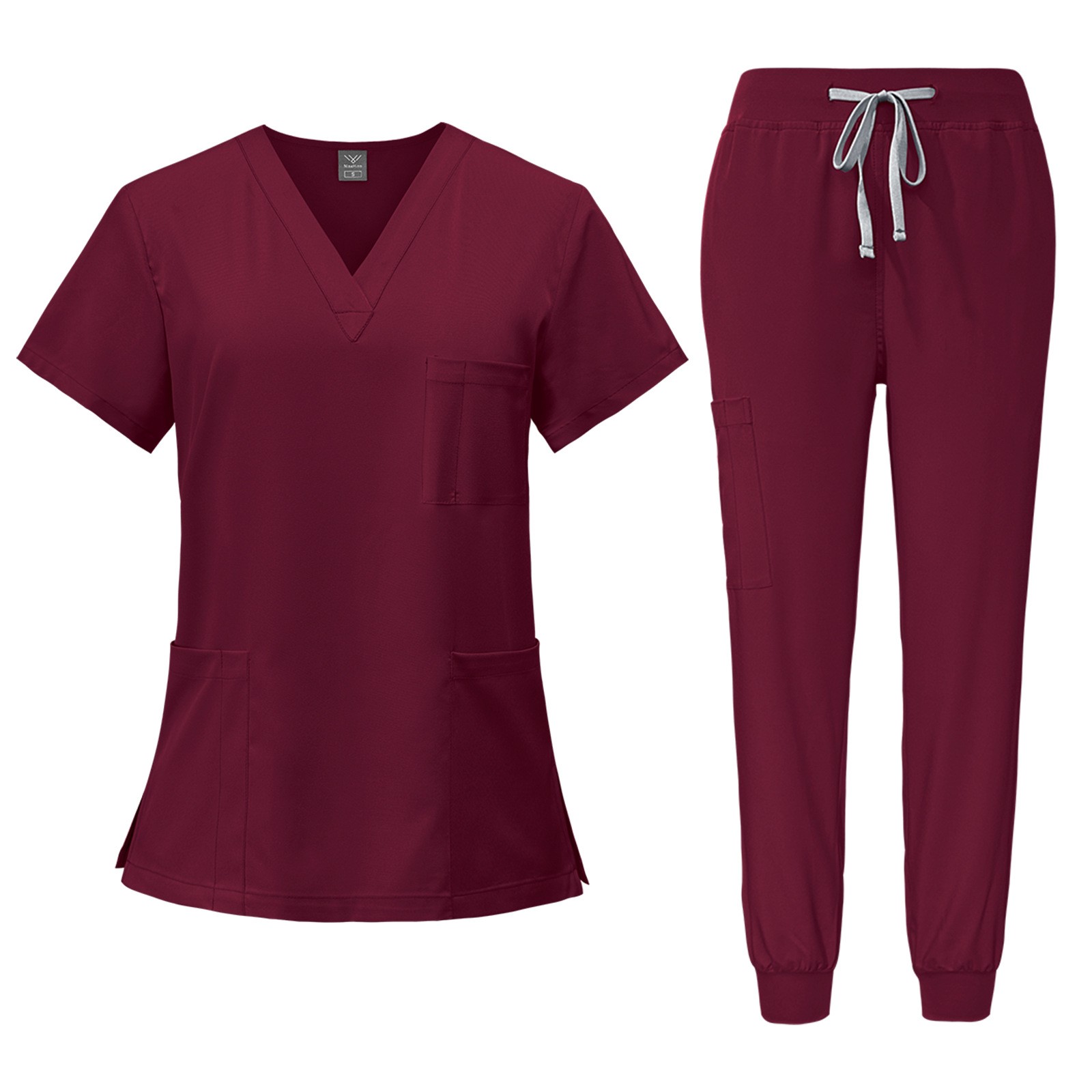 Joggers Pants - Divisa Medica Comoda, Top con Scollo