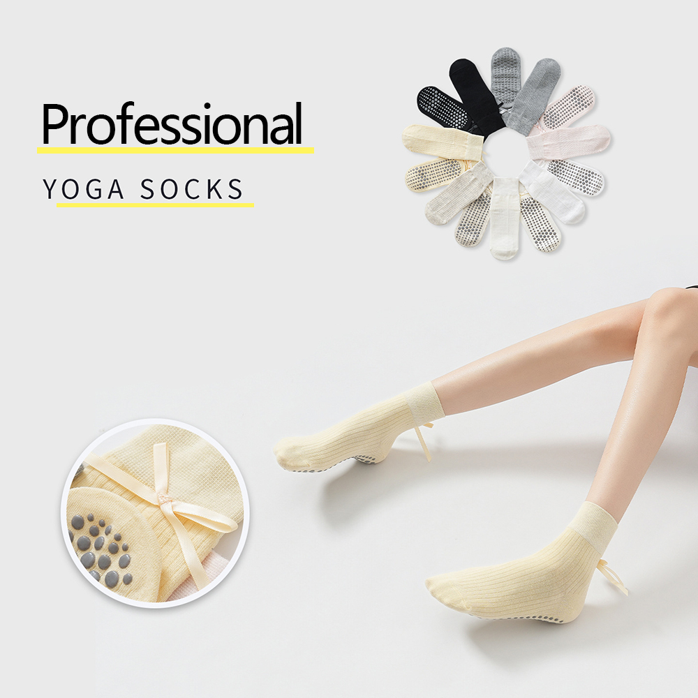 Sports Socks - Calzini da Yoga con Fiocco Carino