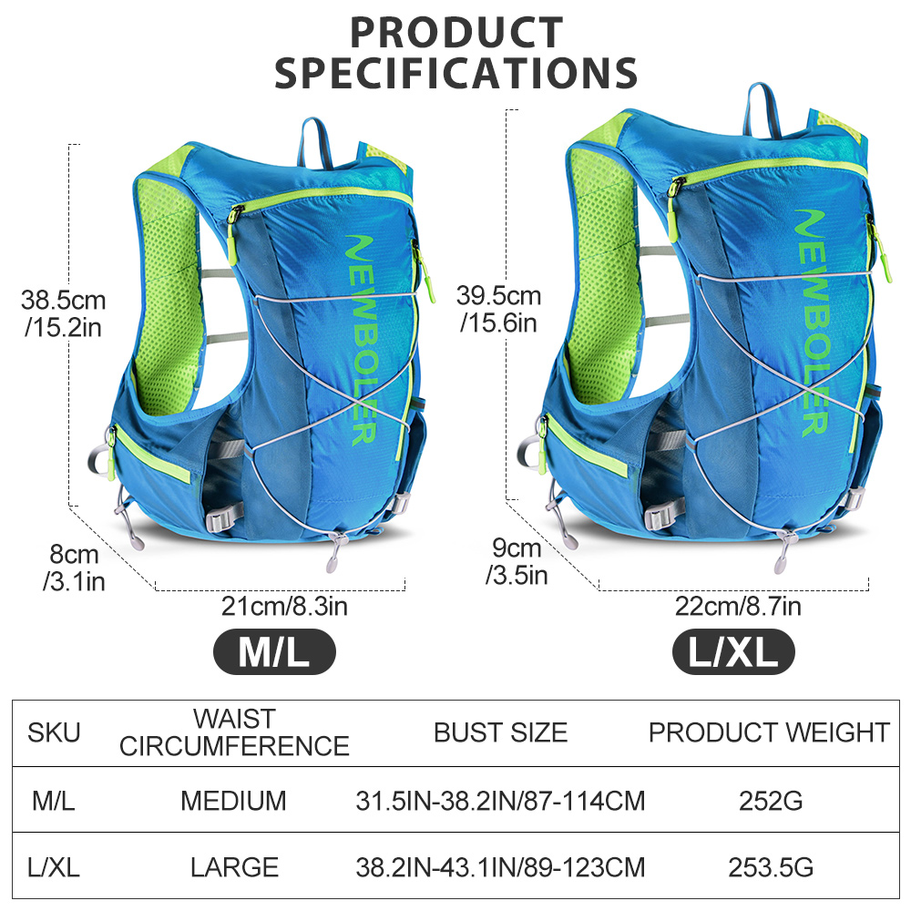 NEWBOLER Gilet Idratante da Co - Hydration Vest recensione e prezzo