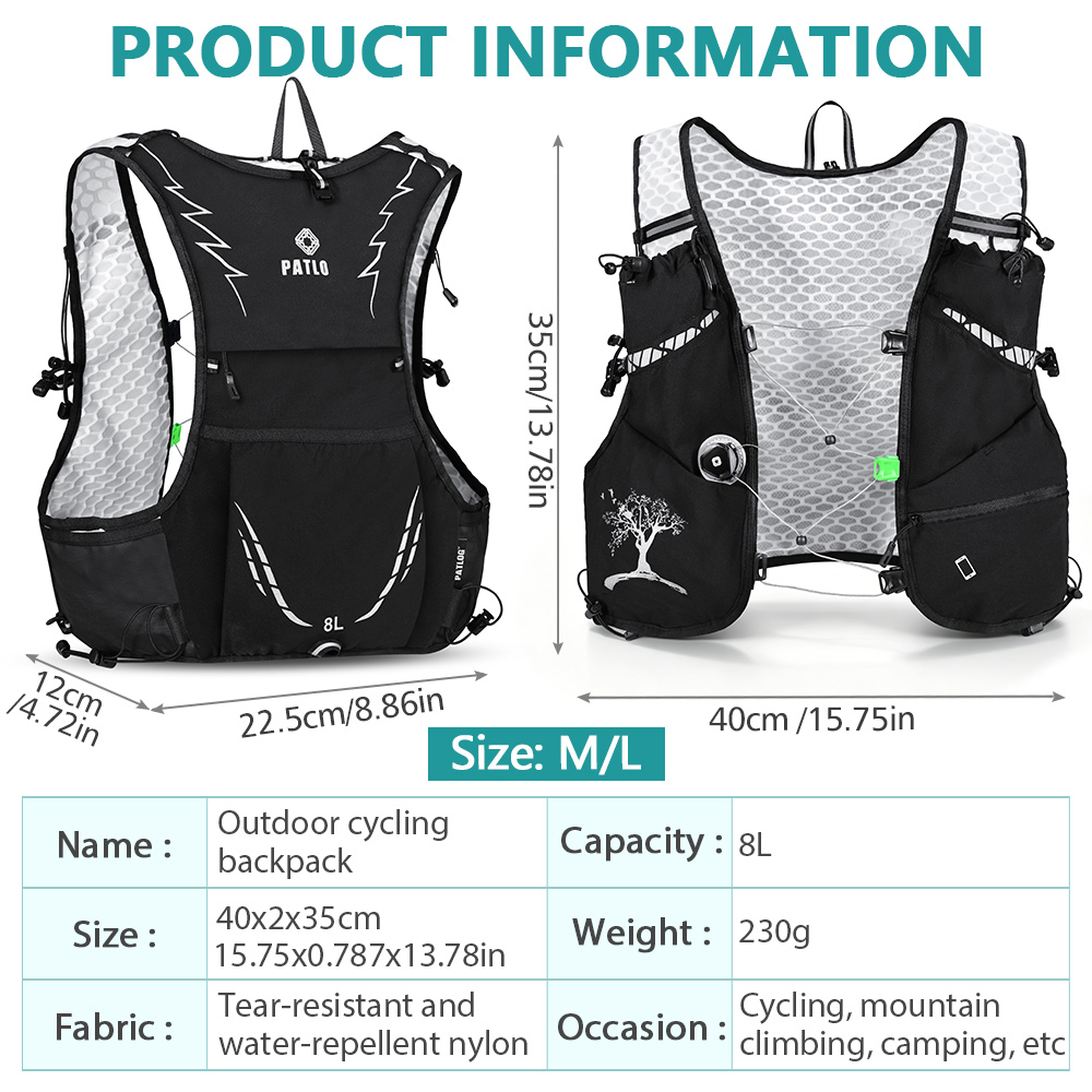 Nuovo Zaino da Trail Running 8 - Hydration Vest recensione e prezzo